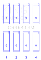 King Suzuki J24B (Size STD) Rod Bearing Set