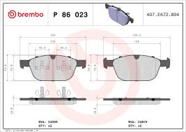 Brembo 10-15 Volvo XC90/ Volvo XC60 Front Low-Met Brake Pad