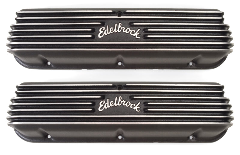 غطاء صمام Edelbrock Classic Series Ford 1962-95 221 351W V8 أسود