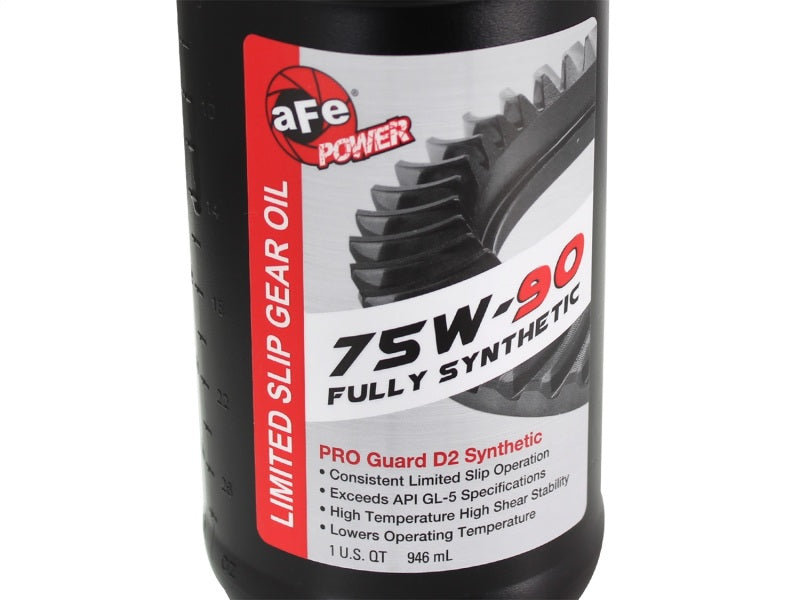 غطاء تفاضلي خلفي من سلسلة aFe Power Pro باللون الأسود مع زعانف ميكانيكية لشاحنات Ford Diesel V8-6.7L موديلات 17-19