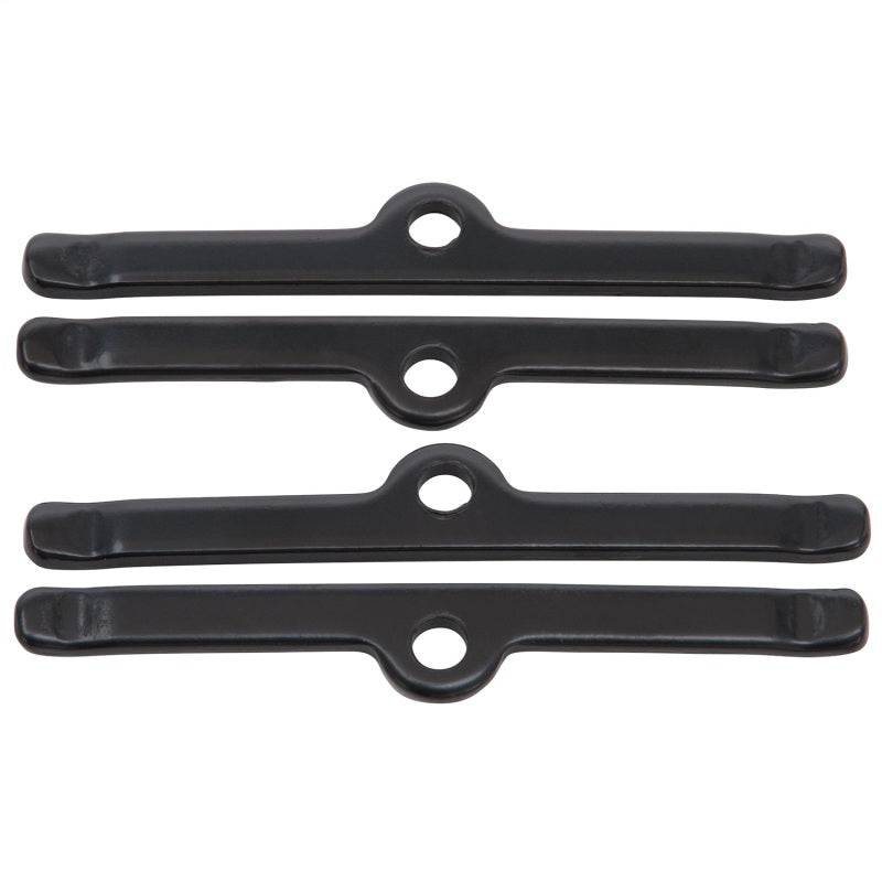 طقم تثبيت Edelbrock Vc Hold Down Tab SBC 5In Long Steel Black مجموعة من 4 قطع