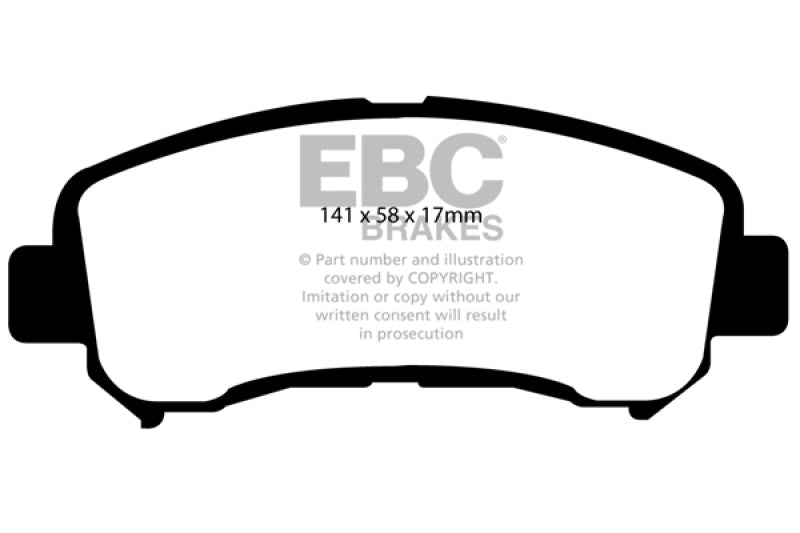 وسادات الفرامل الأمامية Greenstuff EBC 14+ Nissan Juke 1.6 Turbo Nismo RS