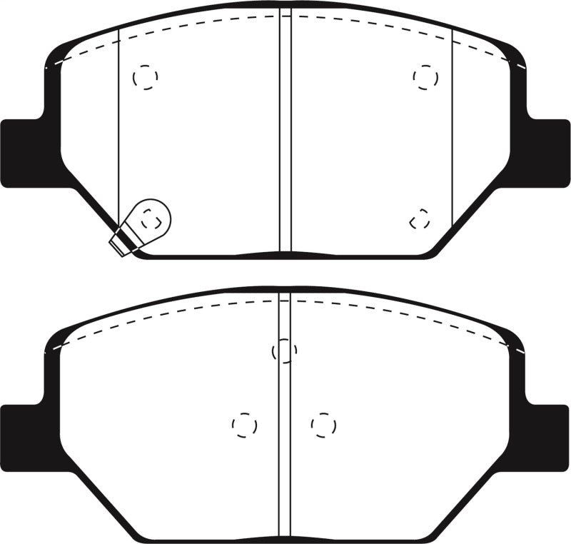 EBC 2015+ Chevrolet Camaro 3.6L Bluestuff Front Brake Pads