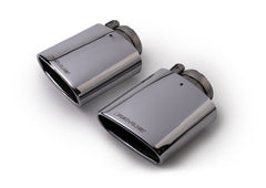 Remus 2014 Seat Leon Cupra 142x72mm Angled/Angled Chromed Tail Pipe Set