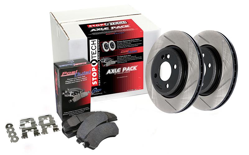 Street Axle Pack, Drilled & Slotted, 4 Wheel
