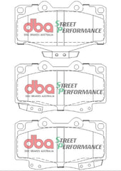 وسادات فرامل أمامية عالية الأداء من طراز DBA 95-04 Toyota Tacoma (6 Lug)