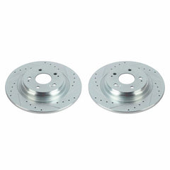 Power Stop 17-20 Acura MDX Rear Evolution Drilled & Slotted Rotors - Pair