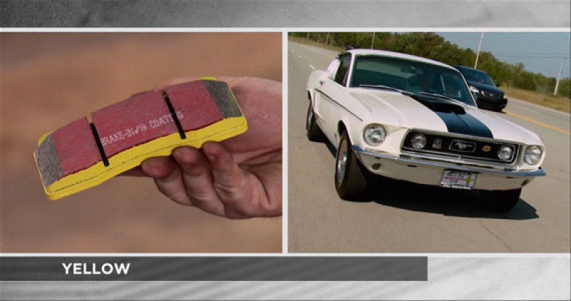 وسادات الفرامل الأمامية من Yellowstuff لسيارة جاكوار XJR 4.2 Supercharged EBC 03-06