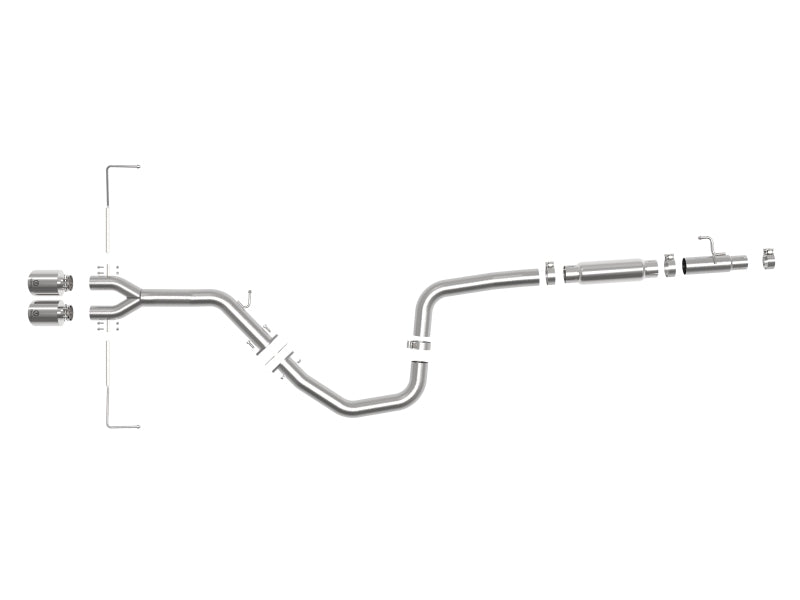 عادم aFe Takeda Cat-Back 19-20 Hyundai Veloster 304SS ذو طرفين مصقولين