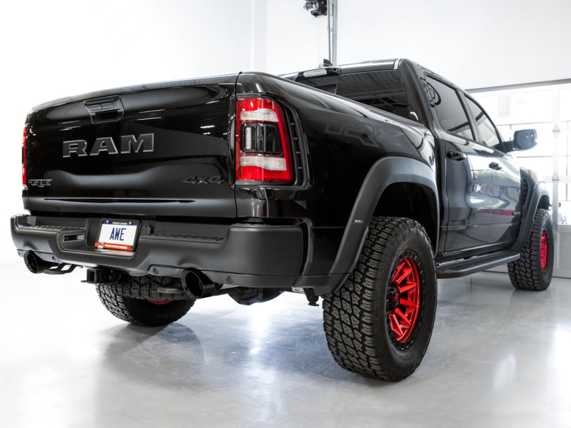 تعديل AWE 2021 RAM 1500 TRX 0FG Cat-Back Exhaust Tips - Diamond Black