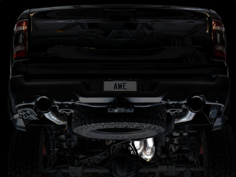 تعديل AWE 2021 RAM 1500 TRX 0FG Cat-Back Exhaust Tips - Diamond Black