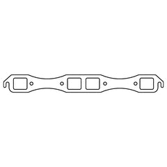 Cometic Chrysler Big Block B/RB V8 .043in Copper Exhaust Manifold Gasket Set-1.780in x 1.480in Port