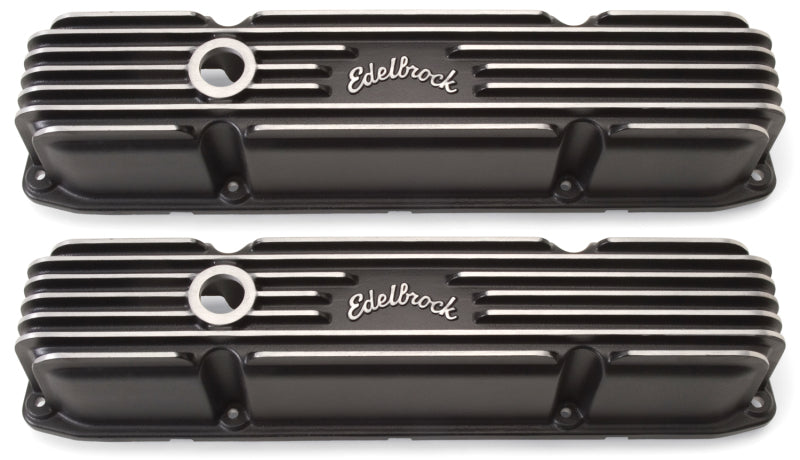 غطاء صمام Edelbrock Classic Series Chrysler 383/440 CI V8 أسود