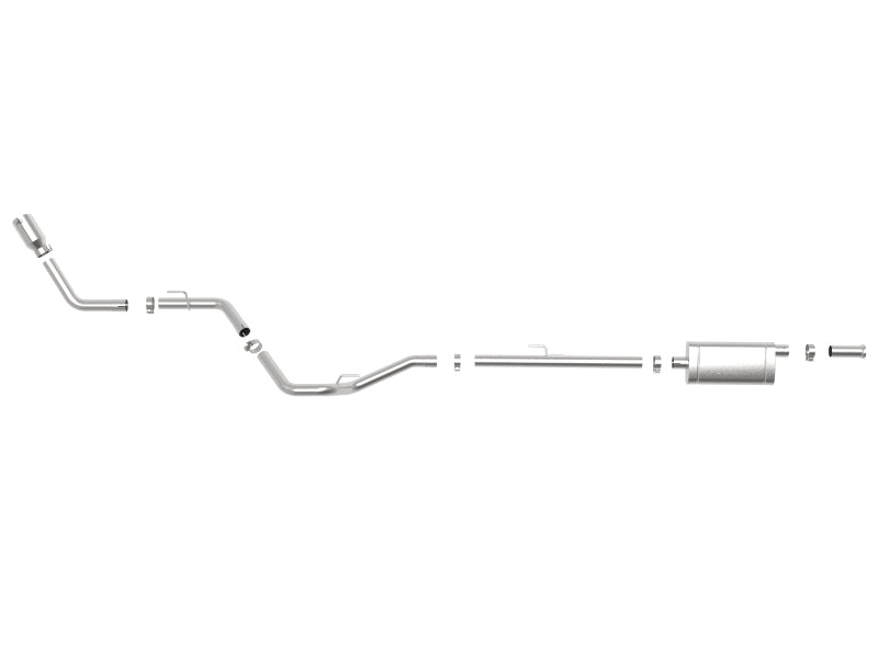 إطار aFe Apollo GT Series 2.5in 409SS 20-21 Jeep Gladiator (JT) V6-3.6L - طرف مصقول