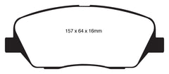 EBC 08-11 Kia Borrego 3.8 Yellowstuff Front Brake Pads