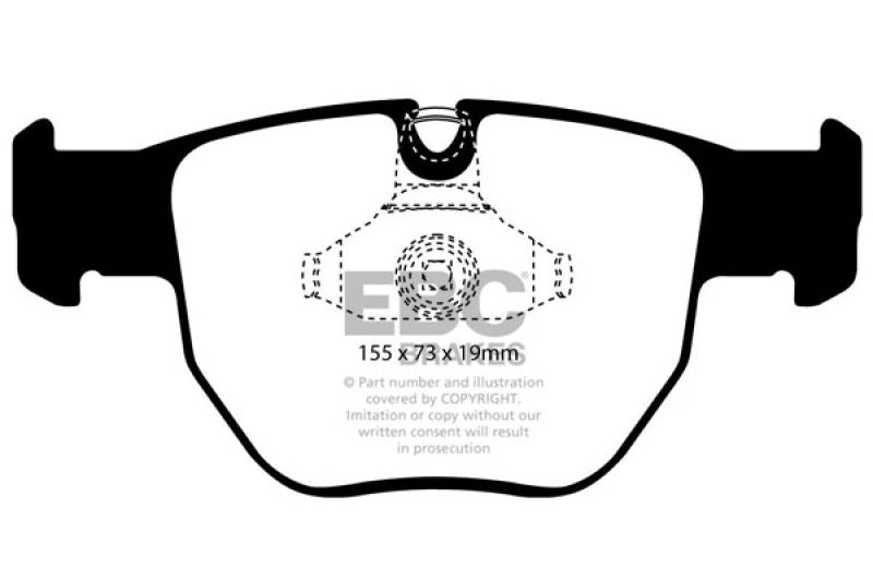 وسادات الفرامل الأمامية Yellowstuff لسيارة Land Rover Range Rover 4.4 EBC 03-05