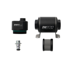 DeatschWerks DWFFR-X 70mm Billet Fuel Filter Regulator - 10 Micron