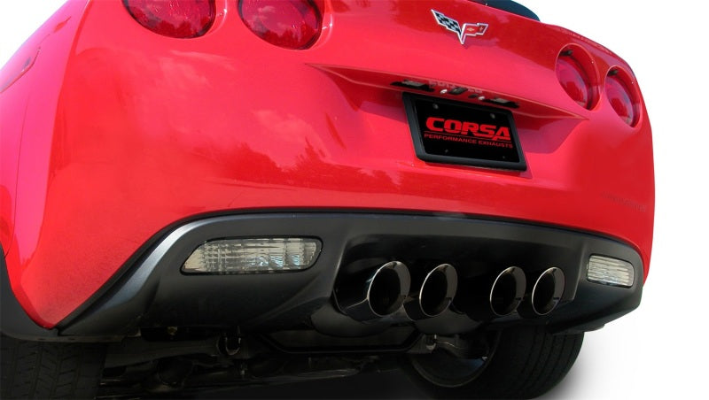 كورسا 06-13 شيفروليه كورفيت C6 Z06 7.0L V8 عادم خلفي رياضي أسود