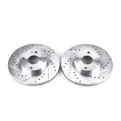 Power Stop 94-97 Mazda Miata Front Evolution Drilled & Slotted Rotors - Pair