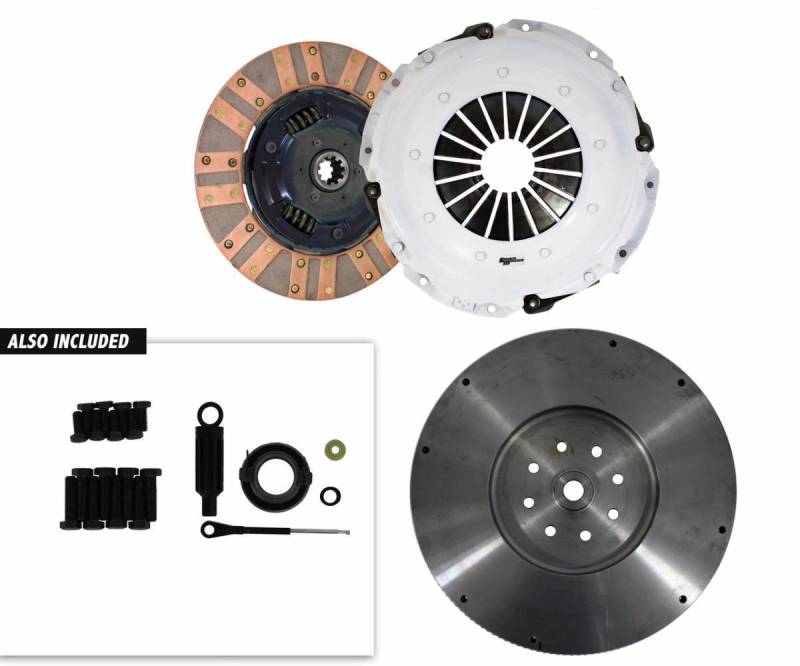 مجموعة القابض السيراميكي الزنبركي FXT400 من Clutch Masters 94-04 Dodge Ram 2500/3500 5.9L مع ناقل حركة NV4500 مع FW