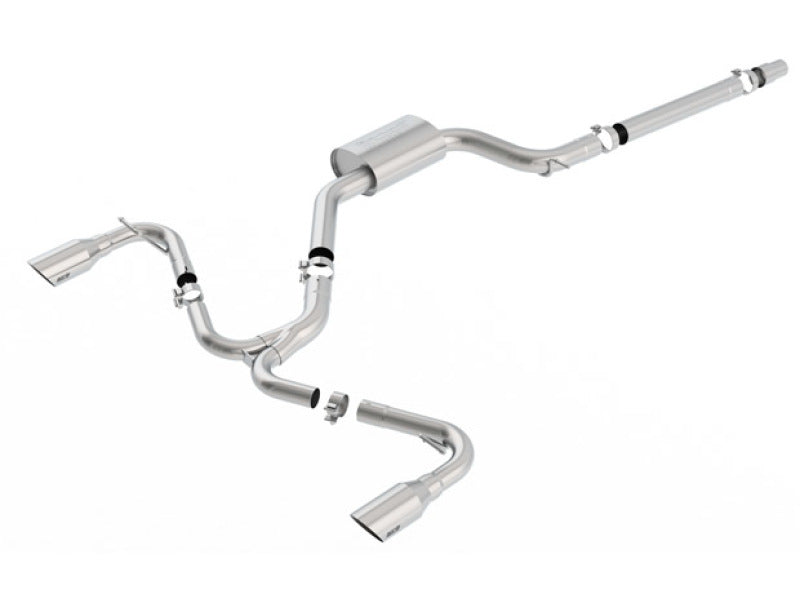 عادم Borla 15-17 Volkswagen GTI (MK7) 2.0T AT/MT SS S-Type Catback مع أطراف مصقولة من الفولاذ المقاوم للصدأ