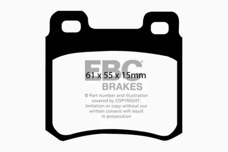 وسادات الفرامل الخلفية من Redstuff لسيارة Mercedes-Benz C220 (W202) 2.2 EBC 94-95