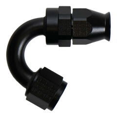 DeatschWerks 8AN Female Flare Swivel (Incl Ferule/Olive) 150-degree Hose End PTFE