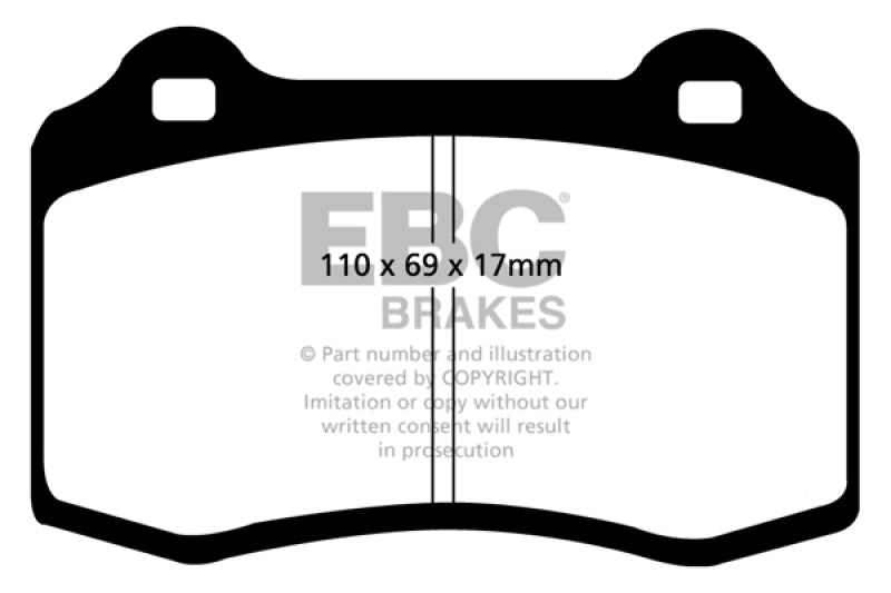 وسادات الفرامل الأمامية Redstuff لسيارة Alfa Romeo GTV 3.0 (Brembo) EBC 96-03
