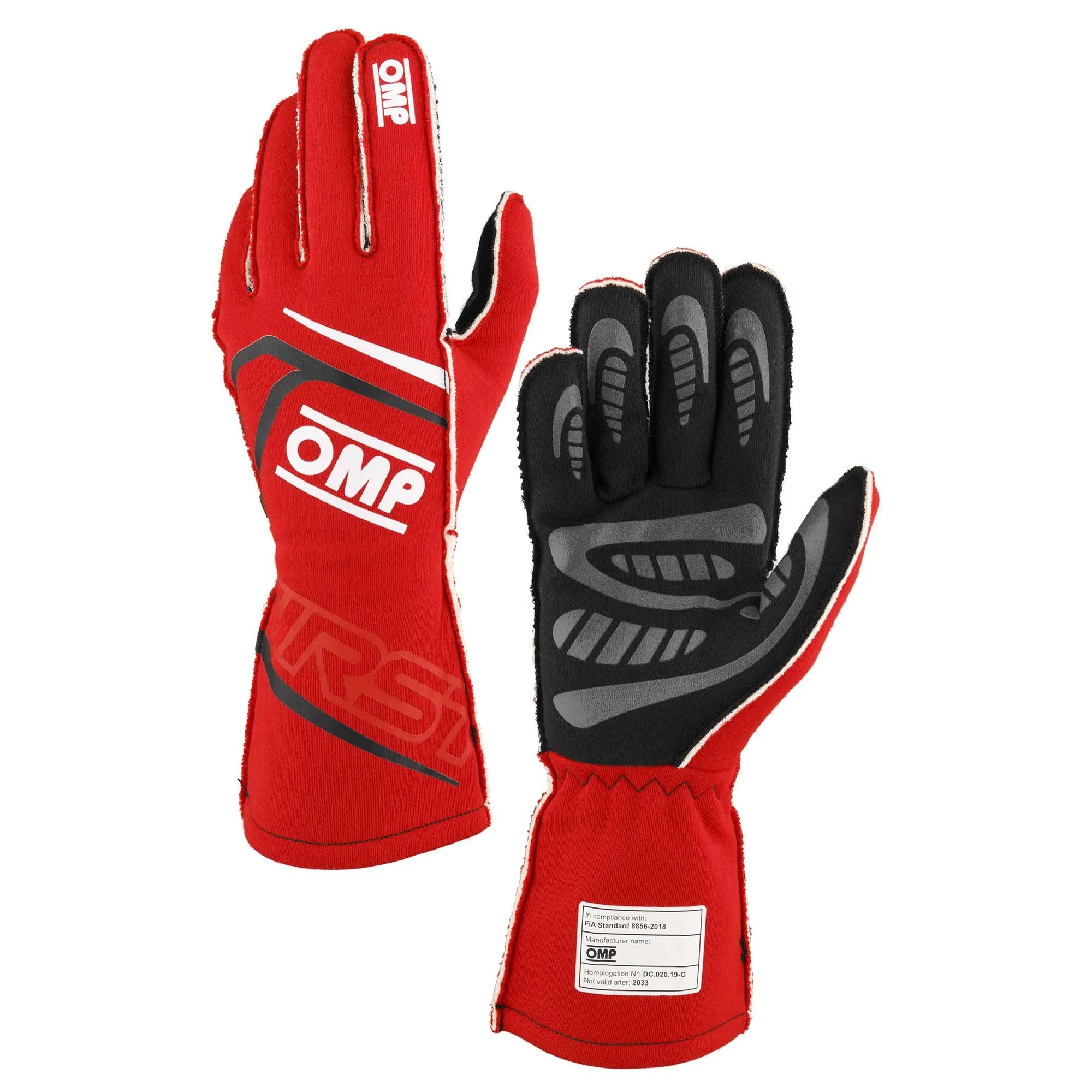 OMP First Racing Gloves - FIA Approved