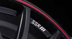 SSR GTV05 4x100 17x7.0 Offset 42 Flat Black w/ Red Line