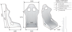 OMP Champ-R Fibreglass Seat - FIA Approved