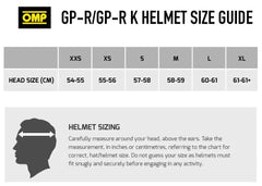OMP GP-R K Karting Helmet - SNELL Approved