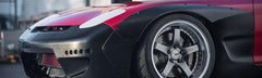 SSR GTV01 18x8.5 5x114.3 40mm Offset Flat Black Wheel 05-07 STI / 11+ tC