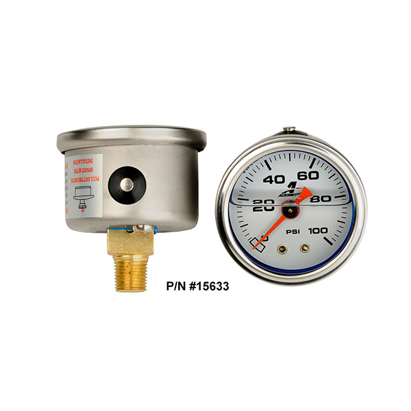 Aeromotive 1-1/2″ Fuel Pressure Gauge