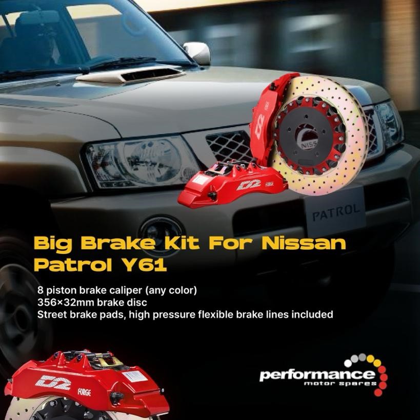 D2 Racing Big Brake Kit for Nissan Patrol Y61 VTC